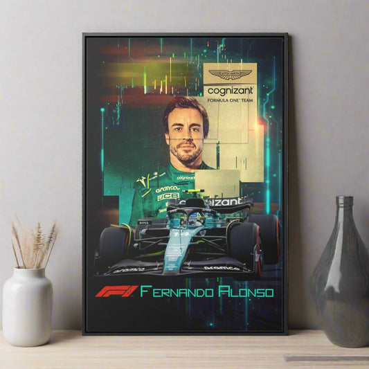 Fernando Alonso Mercedes F1, Sports Wall Art