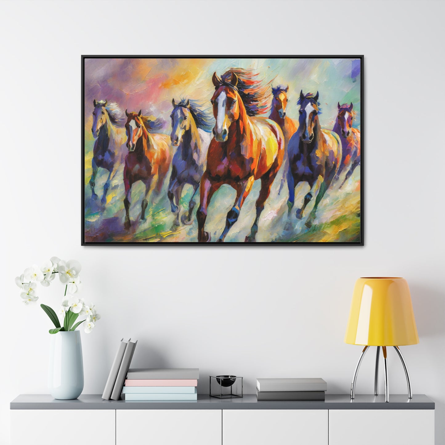 Seven Horses, Painting, Wall Art