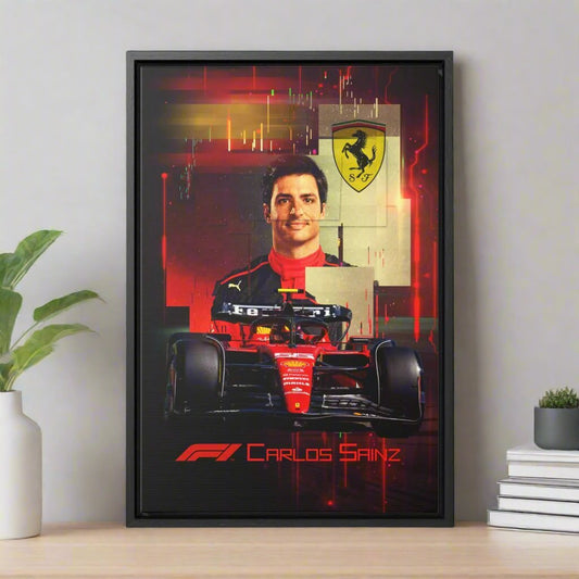 Carlos Sainz Ferrari F1, Sports Wall Art