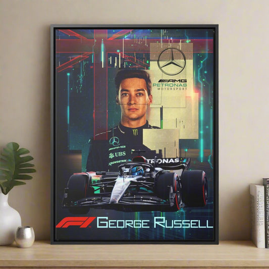 George Russell Mercedes F1, Sports Wall Art