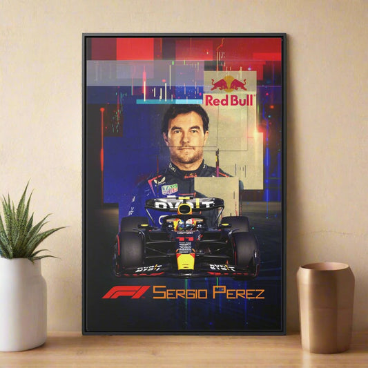 Sergio Perez Red Bull Racing F1, Sports Wall Art